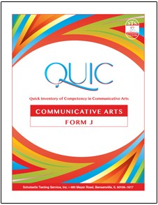 QUIC J Communicative Arts Self-Scoring - Starter Set QUIC J Communicative Arts Self-Scoring - Starter Set